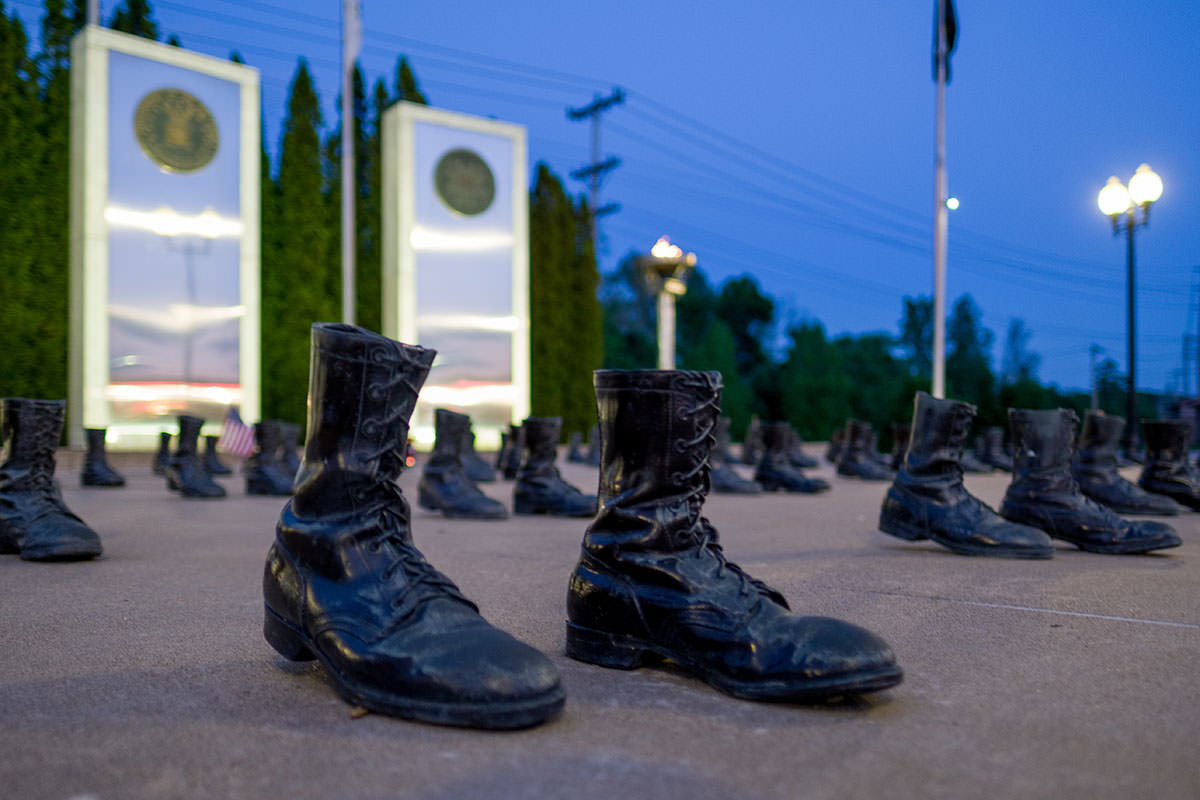 Veterans Memorial Walk boots